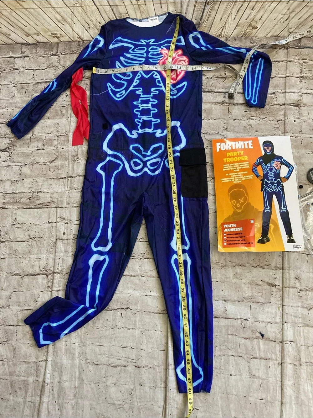 🎃🔥 NWT inspirit boys Fortnite youth party trooper, costume set size L 10/12